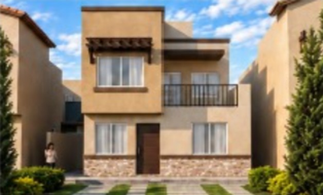 Fachada de la Casa modelo Málaga en Madeira